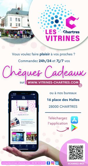 Les vitrines de Chartres